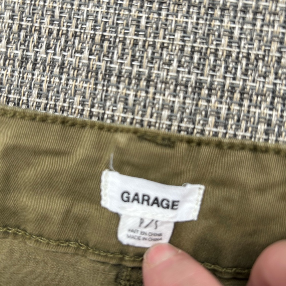Garage Olive Button-Down Skirt - Picture 3 of 6
